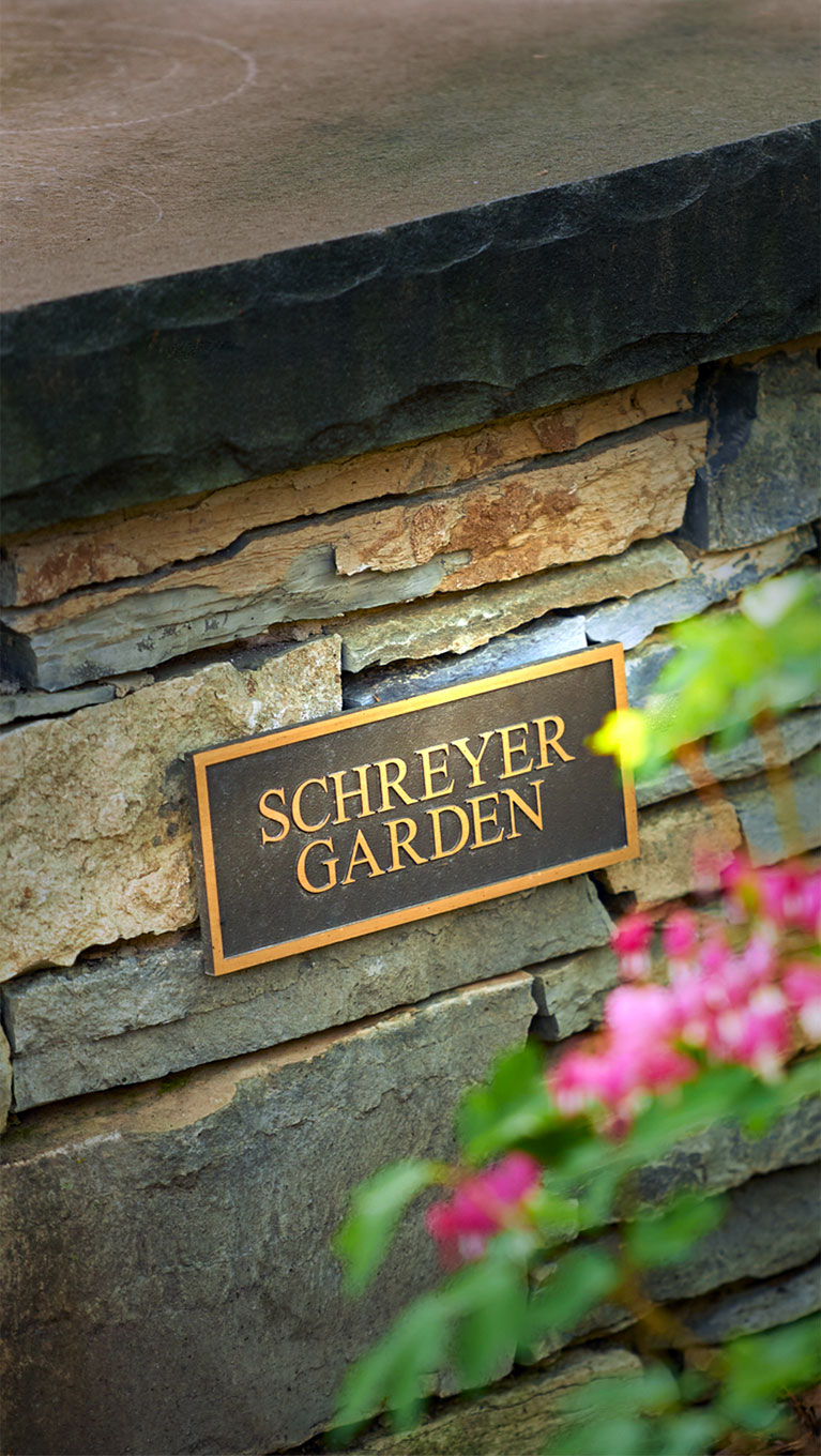 Schreyer Garden sign