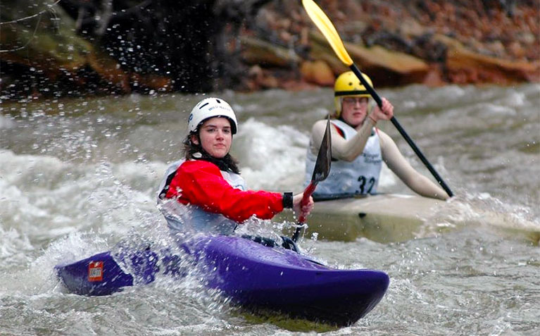 People enjoying local outdoor activities