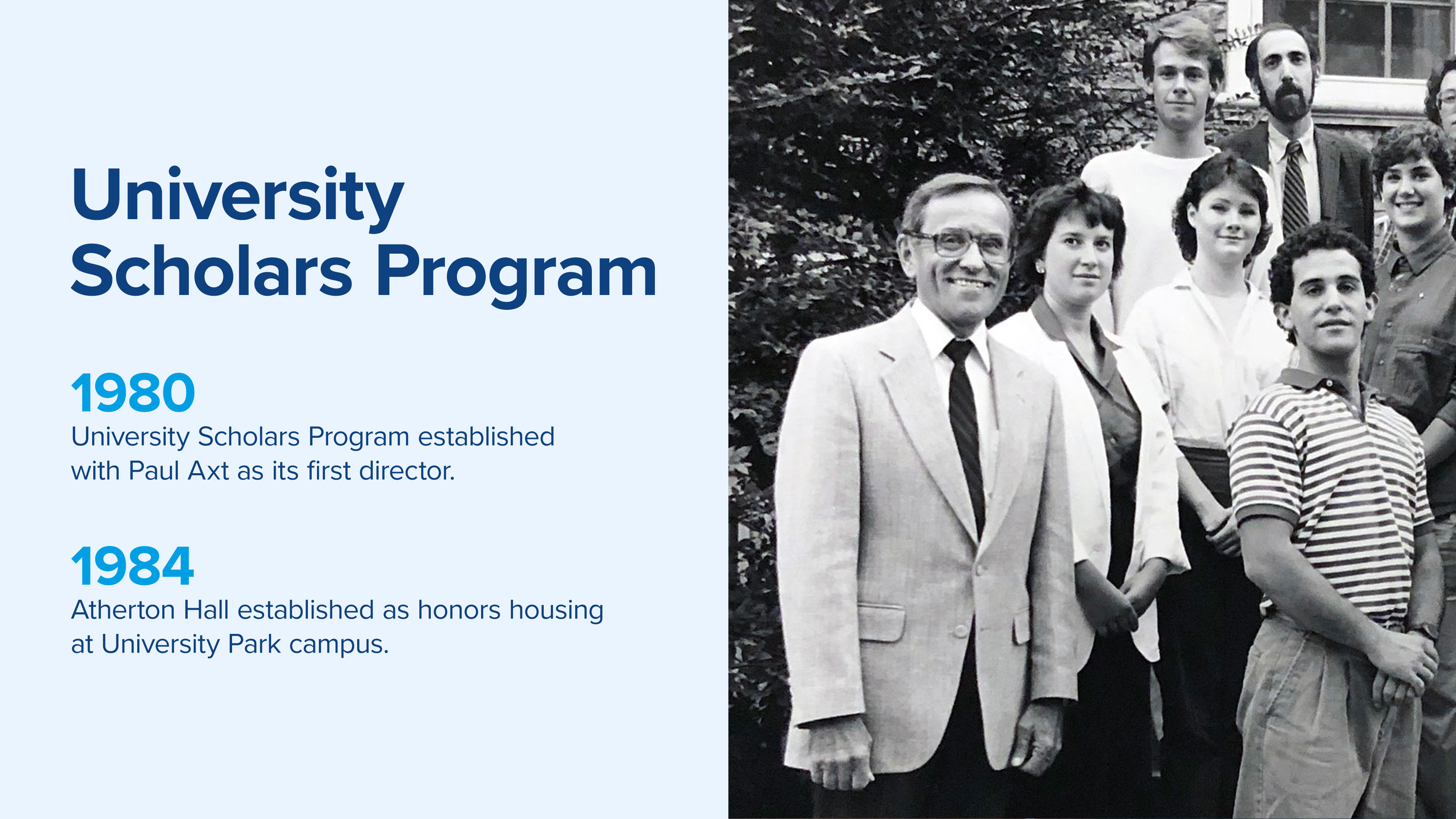 University Scholars Program milestones
